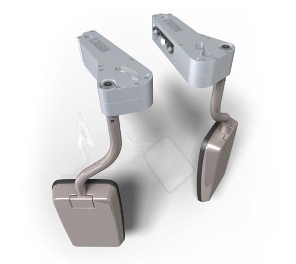 Lustro SERIA LUS015 Mechanizm lustra SERII 015 wykonany jest ze stopów aluminium a montowany jest częściowo pod poszyciem pojazdu.