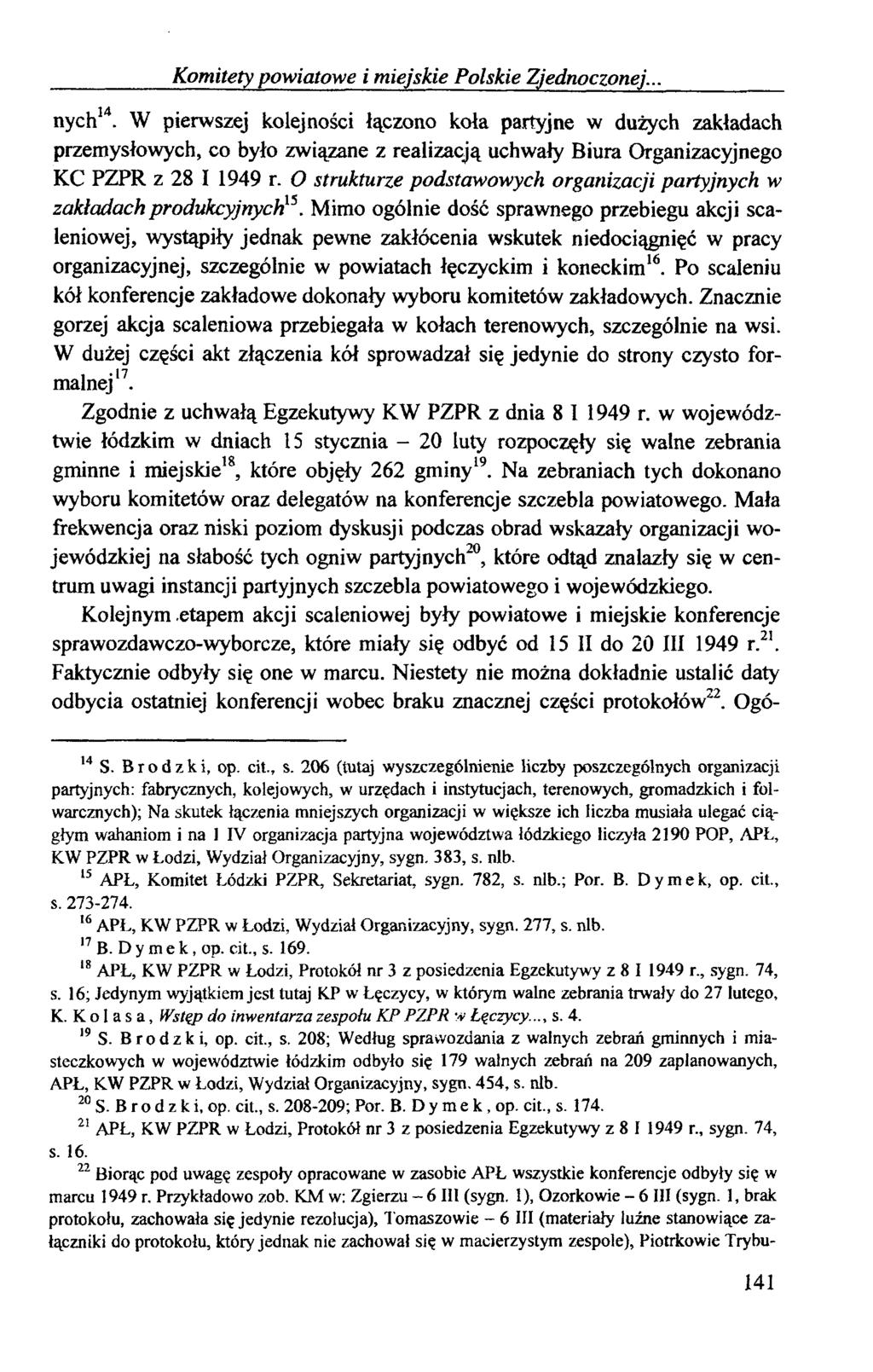 Komitety powiatowe i miejskie Polskie Zjednoczonej... nych14.