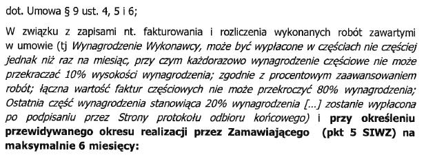 Odpowiedź nr 207: Zmieniono 9 ust.