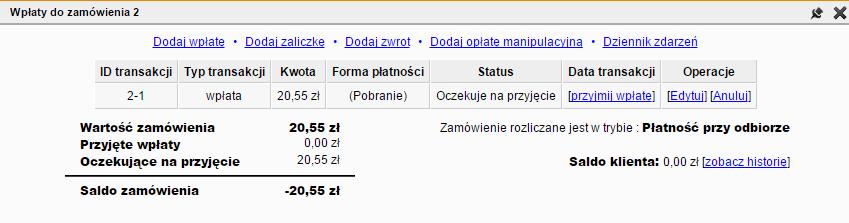 4. Nadanie zamówieniu nowego statusu w sklepie IAI-Shop (opcjonalnie). 5. Przypisanie zdefiniowanej przez użytkownika notatki oraz zmiana grupy/statusu operacji w programie emszmal 3. (opcjonalnie) 6.