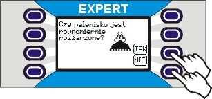 Po prawidłowym dokonaniu rozruchu kotła regulator przechodzi do trybu