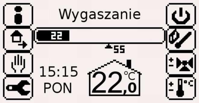 urządzeń do regulatora naleŝy dodatkowo odłączyć wtyczkę zasilającą regulator od gniazda sieciowego. 4. Ustawianie temperatury zadanej.