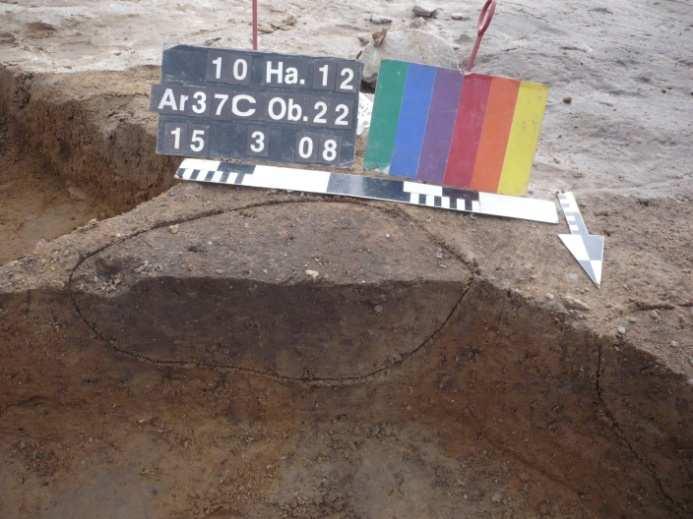 37 Jedynie 10 z nich stanowi elementy konstrukcyjne naziemnych budynków słupowych wraz z innymi dołkami nieokreślonymi chronologicznie.