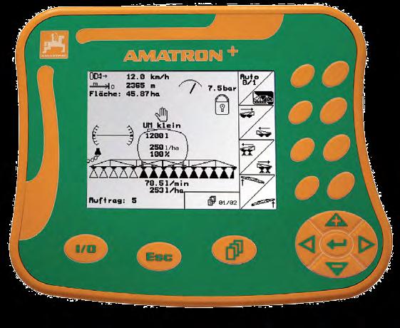 SECTION-Control z Amatron+ oraz Amatron 3 W połączeniu z aplikacjami ISOBUS-UT oraz TRACK-Leader oprócz maszyn ISOBUS również maszyny z technologią Amabus mogą bez ograniczeń korzystać z systemu