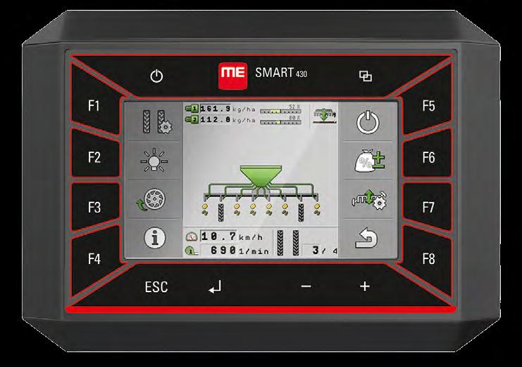 Terminale ME SMART430 SMART430 Terminal przeznaczony dla wszystkich stawiających pierwsze kroki w świecie ISOBUS. Terminal standardowo wyposażony jest w aplikację ISOBUS-UT.