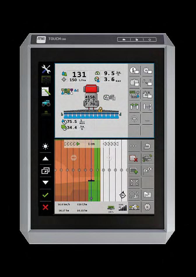 Terminale ME TOUCH1200 Aplikacja standardowa: ISOBUS-UT. ISOBUS-TC TOUCH1200 jest najnowszym terminalem - bezkonkurencyjny pod względem wszechstronności i łatwości obsługi.