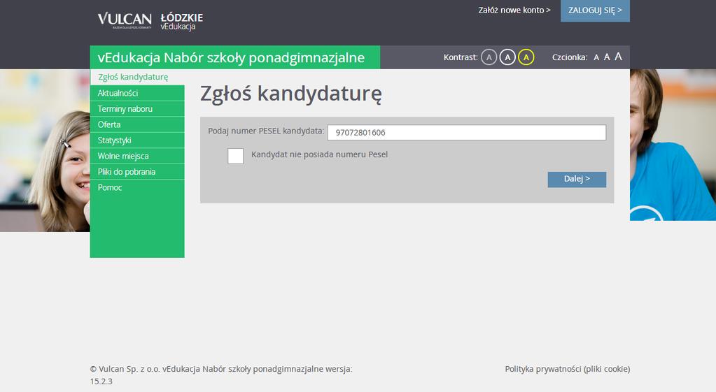 Nabór 2018/19 zgłaszanie