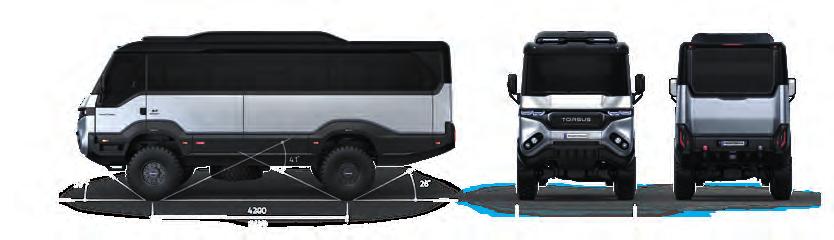 SPECYFIKACJA TECHNICZNA Wymiary Masa Skrzynia biegów Przednia oś i przednie zawieszenie Rozstaw osi: 4200 mm Dopuszczalna masa całkowita: 13 500 kg Marka/Model: MAN VP09 Rozstaw kół