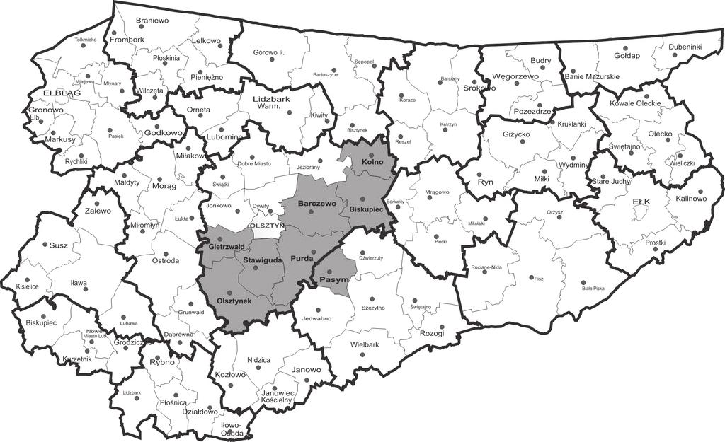 4 Lokalna Grupa Rybacka Pojezierze Olsztyńskie Lokalna Grupa Rybacka Pojezierze Olsztyńskie jest stowarzyszeniem w skład którego wchodzi 8 gmin położonych w Województwie Warmińsko- Mazurskim na