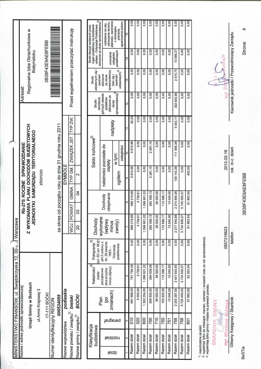 MINISTERSTWO FINANSOW, ul. Swietokrzyska 12, 00-b.