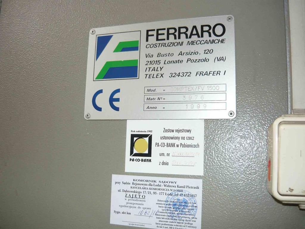 Fot. 37 Kalander typu COMPTEX/FV 1500 o