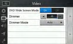 Polski Podręcznik użytkownika Menu z ustawieniami wideo DVD Wide Screen Mode (Tryb szerokoekranowy dla odtwarzacza DVD): Umożliwia włączenie lub wyłączenie trybu szerokoekranowego dla odtwarzacza DVD.