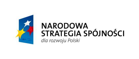 Zamówienie publiczne współfinansowane przez Unię Europejską ze środków Europejskiego Funduszu Rozwoju Regionalnego w ramach Programu Infrastruktura i Środowisko 2007-2013 oraz Regionalnego Programu