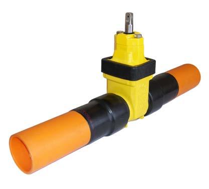 Resilient Seated Gate Valve, Type B with PE-Tails Задвижка с обрезиненным клином тип В, с ПЭ патрубками для сварки Zasuwa klinowa z miękkim uszczelnieniem typ B, z końcówkami rur PE BG04 DN50 - DN300
