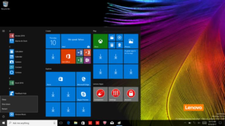 Rozdział 2. Rozpoczęcie pracy z systemem Windows 10 Wyłączanie komputera Jeśli komputer nie będzie używany przez dłuższy czas, należy go wyłączyć.