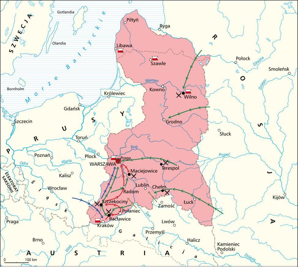 Zadanie 16. (4p.) Na podstawie zamieszczonej mapy oraz wiedzy własnej wykonaj polecenia. http://wlaczpolske.pl (dostęp: 20.11.2017).