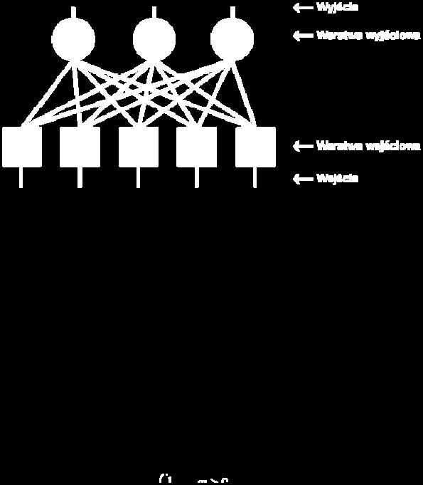 1. Perceptron Zgodnie z przyjętą zasadą neurony warstwy wyjściowej otrzymują sygnały od neuronów warstwy wejściowej,