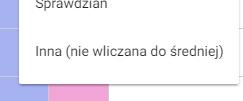 Pojawi się okno z możliwością edycji nowej kolumny: jej nazwy (zostanie potem skrócona do pierwszych liter z użytych słów), wagi oceny, tematu (np.