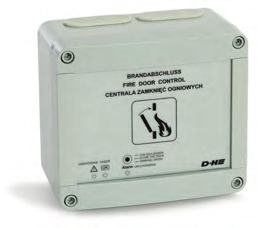 R Seria BAZ Centrala zamknięć przeciwpożarowych BAZ 04-N-UT Szczegółowych informacji na temat certyfikatów udziela firma D+H Cechy Kompaktowa centrala dla systemów zamknięć przeciwpożarowych Do