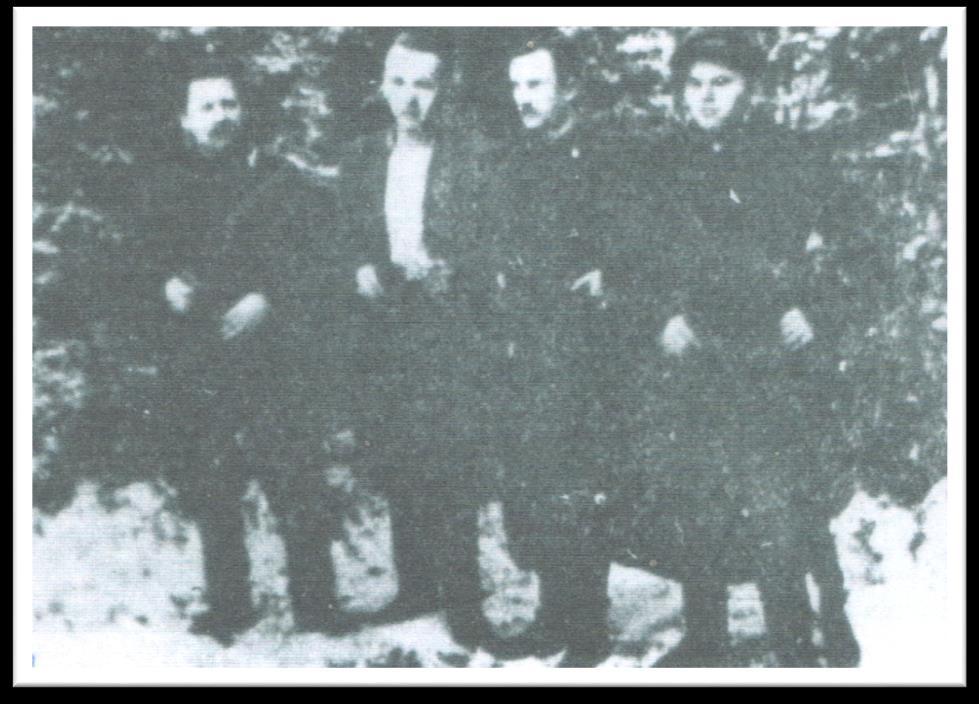 Ligota Grupa żołnierzy z oddziału Polakowskiego Od lewej: Józef Szmul Wąsal,