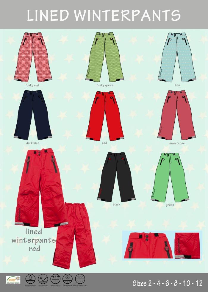 LINED WINTERPANTS OCIEPLANE SPODNIE NARCIARSKO-SNOWBOARDOWE, pasują do kurtek dwustronnych lub całorocznych.