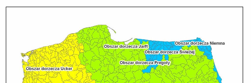 Podział Polski na obszary