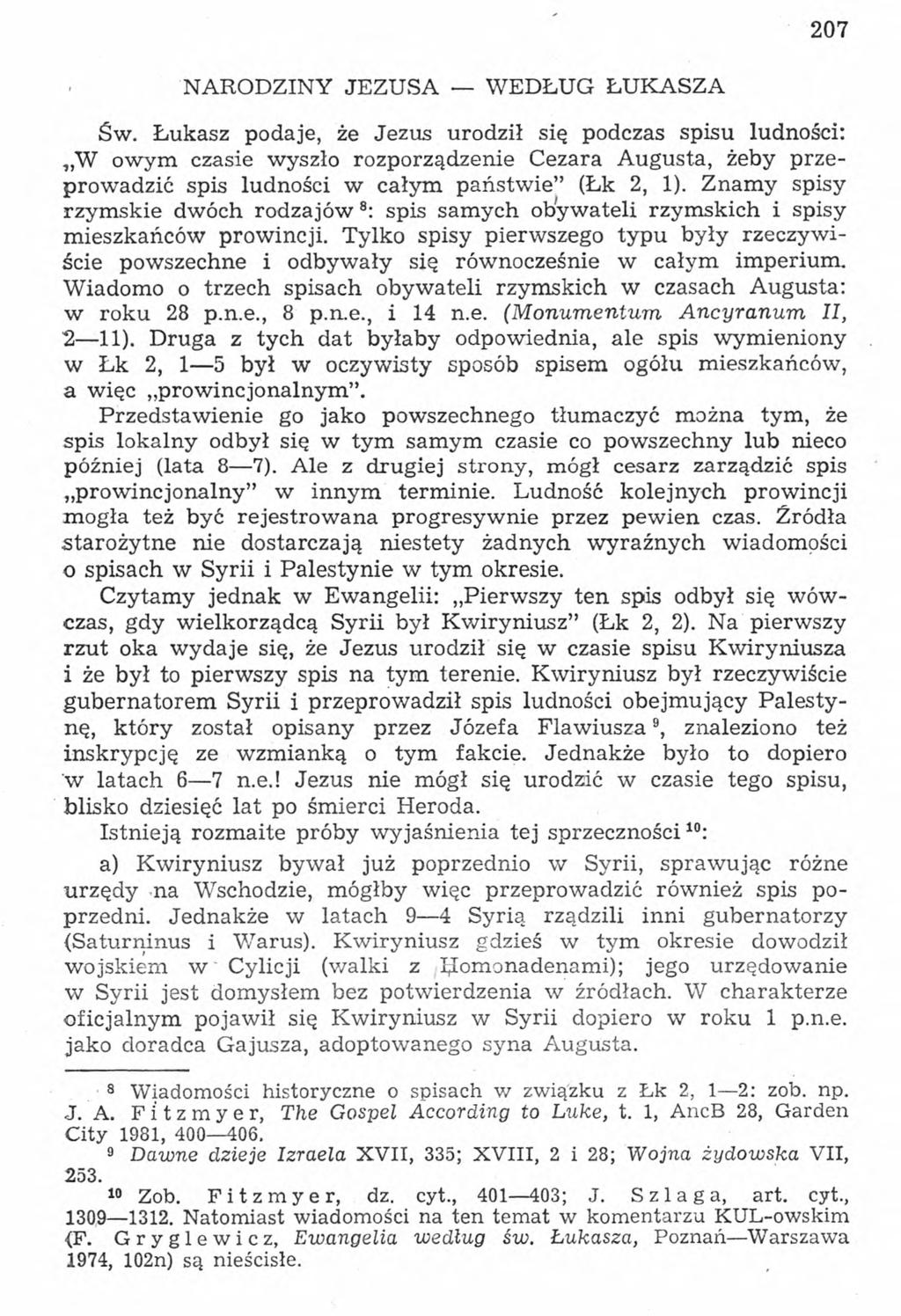 NARODZINY JEZUSA WEDŁUG ŁUKASZA 207 Sw.