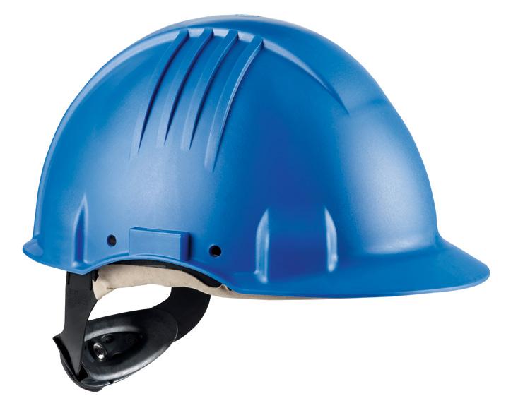 Ochrona głowy Bardzo wysokie temperatury (+150 C) Rozbryzgi stopionego metalu (MM) Bardzo niskie temperatury (-30 C) Izolacja elektryczna (440Vac) NOWY hełm do pracy w skrajnie gorących miejscach
