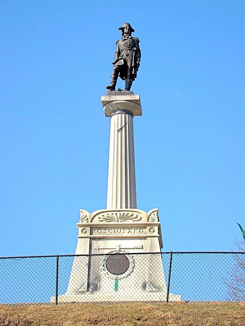 Kościuszko Monument West Point Tadeusz Kościuszko jest uznawany za bohatera narodowego Polski, Stanów Zjednoczonych Ameryki oraz
