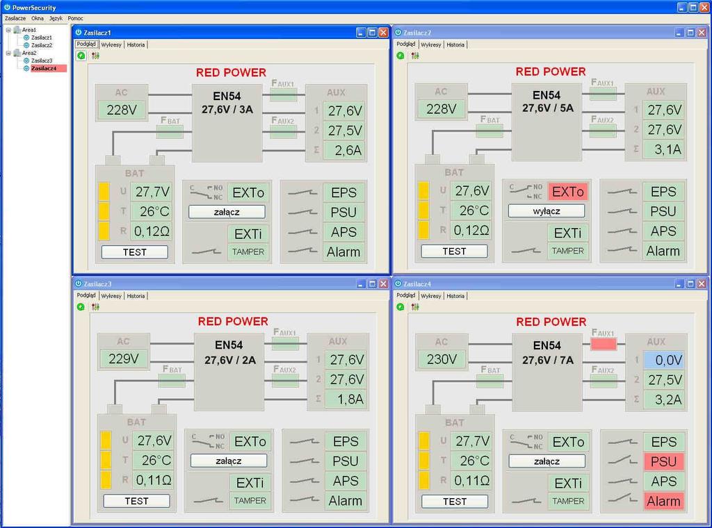 8.5. Program PowerSecurity. Program PowerSecurity dostępny jest na stronie internetowej www.pulsar.pl a jego szczegółowy opis można znaleźć w instrukcji obsługi programu.