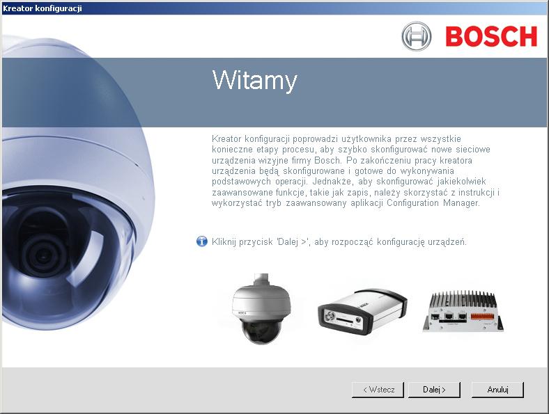 22 pl Konfiguracja VIP X16 XF E Parametry dodatkowe Za pomocą programu Configuration Manager można również sprawdzać i ustawiać dodatkowe parametry w aplikacji Bosch Video Client.