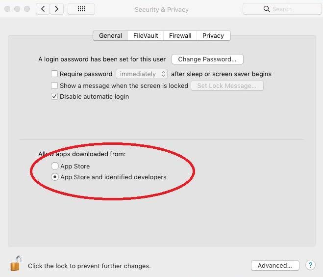 Wybierz opcję, która pozwoli komputerowi Mac na pobieranie aplikacji ze sklepu App Store oraz określonych developerów zewnętrznych. 3.