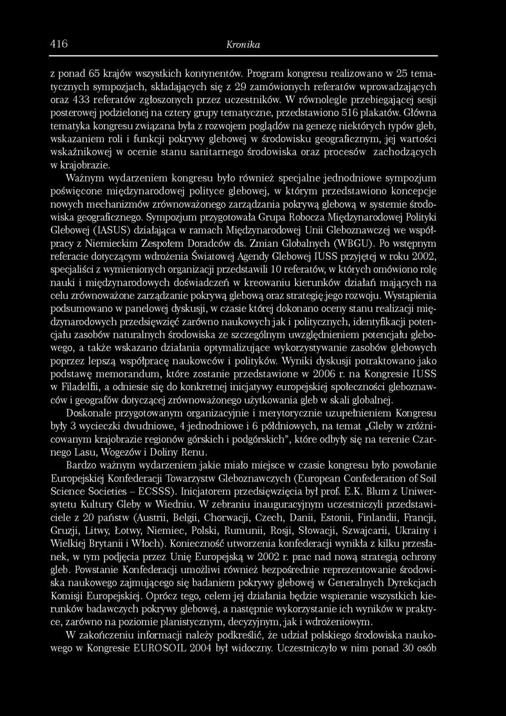 416 Kranika z ponad 65 krajów wszystkich kontynentów.