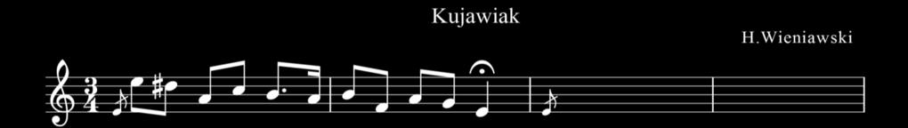 32. Posłuchaj utworu, a następnie : a) dokonaj korekty w pierwszych taktach melodii (stosując znaki przygodne) oraz dopisz 2