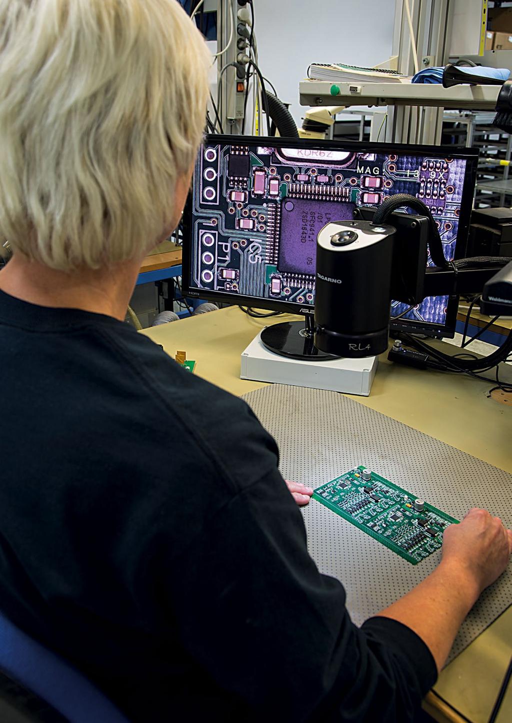 Den automatiska optiska inspektionen (AOI) används för inspektion av