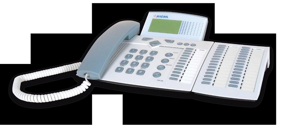 CTS-202 i KONSOLA CTS-232 Pełny dostęp do funkcjonalności centrali, a jednocześnie najwyższy poziom zastosowanej technologii w transmisji głosu zapewniają telefony systemowe.
