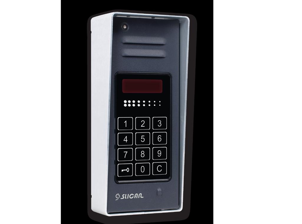 SKD Bramofon Slican SKD to system bramofonowy z funkcją kontroli dostępu do pomieszczeń. Współpracuje on z dowolną centralą telefoniczną lub serwerem telekomunikacyjnym Slican.