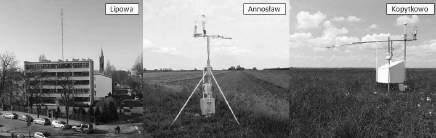 Krzysztof Fortuniak i in. środowiskowych: miejskie, rolnicze i naturalne (obszary bagienne).