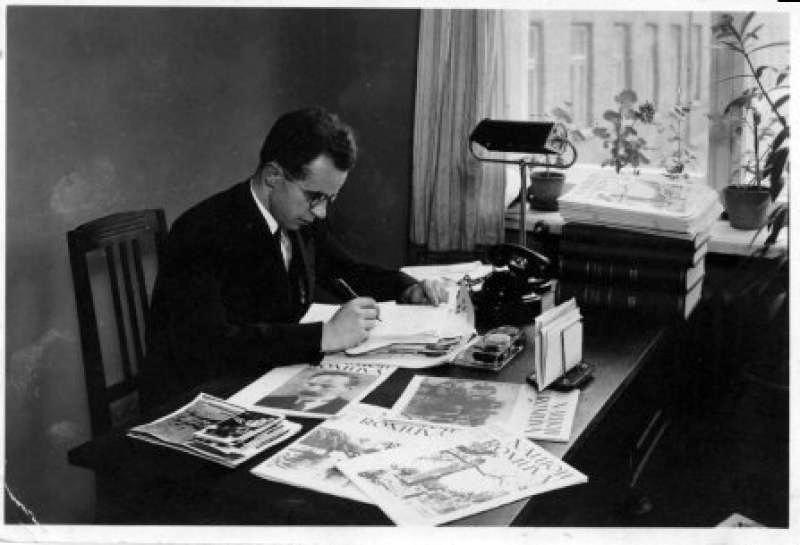 Współpraca Miłosza z Juozasem Keliuotisem (1902-1983), organizatorem życia literackiego w międzywojennym Kownie, związanym ze środowiskiem modernistów katolickich W roku 1940 na łamach czasopisma