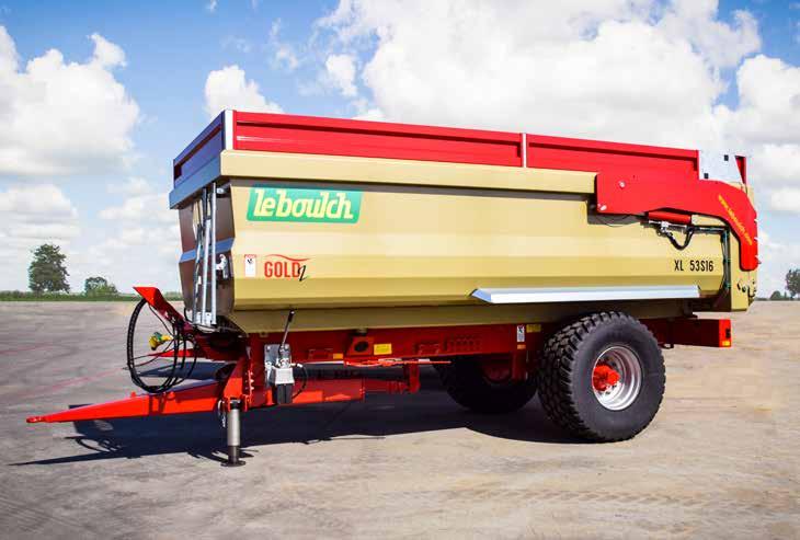 Wyposażenie specjalne do modeli 47S16 XL i 53S16 XL Rama rurowa 300 x 100 x 6 mm Dyszel sztywny Podpora mechaniczna Wywrót z układu hydraulicznego ciągnika Wyposażenie specjalne do modeli 53D19 XL -