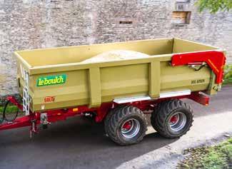 Wyposażenie specjalne do modeli 53D19 XXL - 62D24 XXL Rama rurowa 300 x 100 x 6 mm (8 mm do 58D22 i 62D24) Dyszel resorowany Podpora hydrauliczna Wywrót z układu hydraulicznego ciągnika Wyposażenie