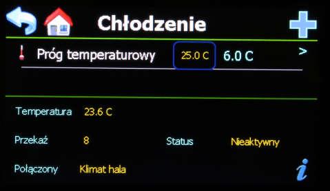 Gdy temperatura wzrasta, czas, w którym aktywny jest przekaźnik, wzrośnie, a czas, w którym przekaźnik nie jest aktywny, zmniejszy się. 6.1.