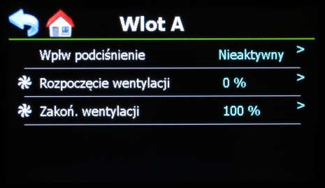 Histereza: Ustawienie przedziału temperatury poniżej docelowej temperatury chłodzenia, która dezaktywuje wpływ. 7.2.1.