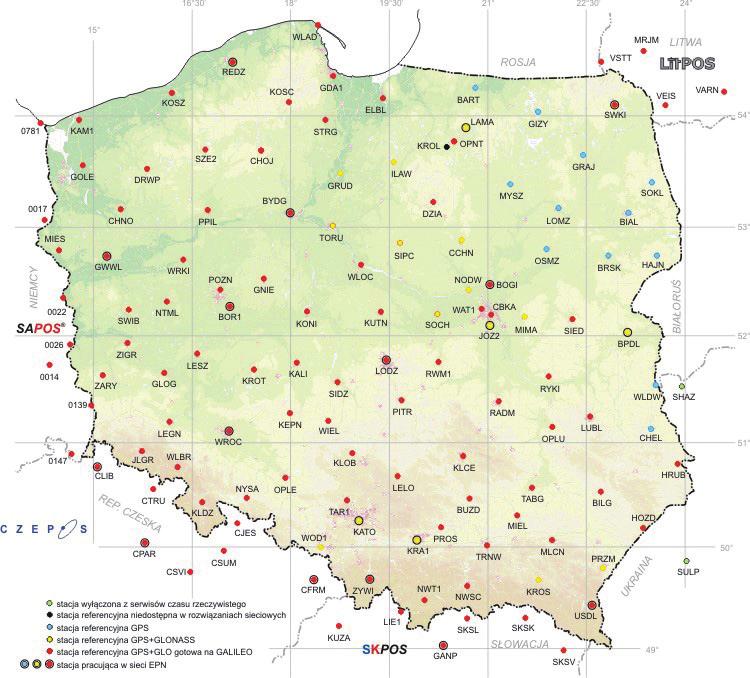 pozyskiwanie danych przestrzennych do rejestracji wydarzenia 199 pomiaru GNSS dla składowej poziomej w procesie zakładania punktów osnowy fotogrametrycznej można uznać za zadowalające. Ryc. 2.