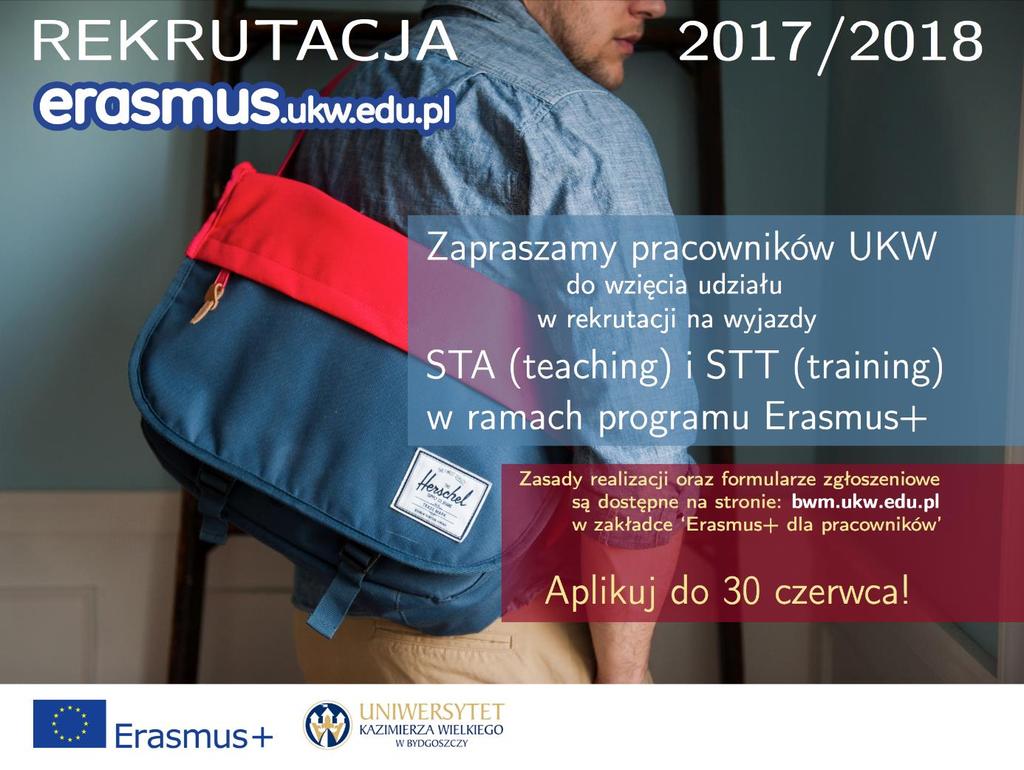 2018; STA do uczelni partnerskich; STT na szkolenia podnoszące