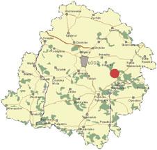 LM w 13,4% LMw 3,7% Lw 59,9% L w 23,0% 1 2 BRZ 6,7% OS 1,5% LP 1,4% SO 21,6% JD 13,2% Ryc. 1. Położenie rezerwatu na tle granic mapy województwa łódzkiego Fig. 1. Location of the reserve in relation to the boundaries of Łódź Voivodeship Ryc.