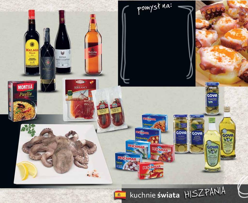MALAGA DULCE 750 ML czerwone słodke 58695065 28 RYŻ PAELLA 500 G 37117421 4 29 z VAT 4.51 z VAT 35.66 15 PENA TEJO RESERVA 750 ML 43388651 z VAT 19.67 RIOJA GRAN FAMILIA 750 ML 36420982 16 z VAT 20.