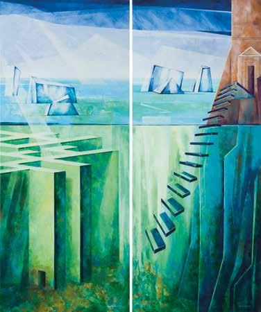 6 7 6 Marta Bilecka (ur. 1975) Atlantis - Side Entrance 2, dyptyk, 2016 r.