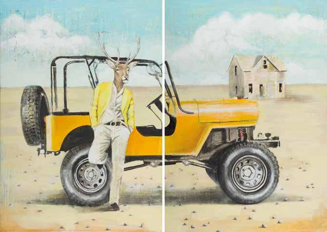 11 Lech Bator (ur. 1986) 4x4, dyptyk, 2013 r.