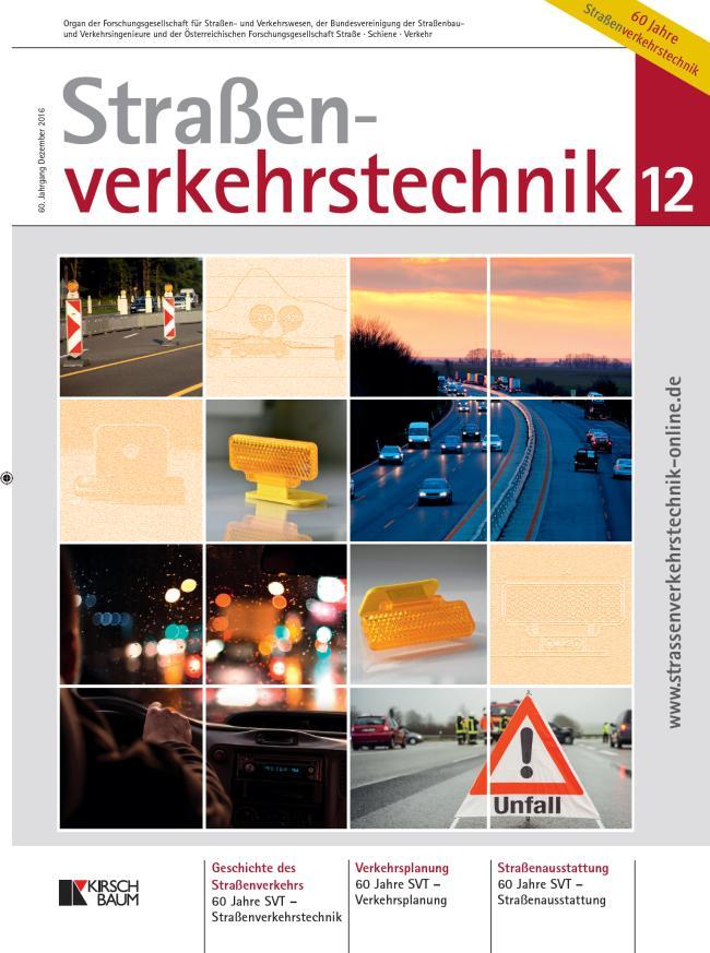 und Verkehrstechnik Zeitschrift für Straßen- und
